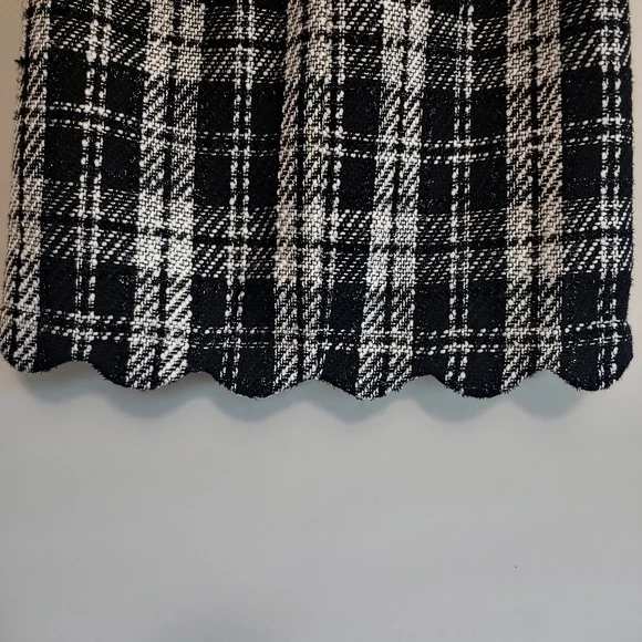 NWT Cato Black and White Checkered Mini Skirt 12 - Picture 5 of 9